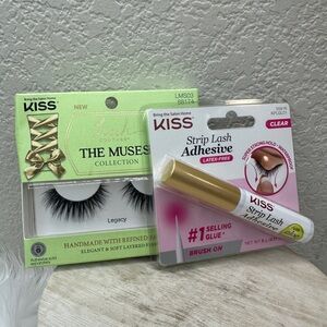 $6 🌙 Kiss Lash Couture The‎ Muses Lashes LEGACY + Adhesive NEW